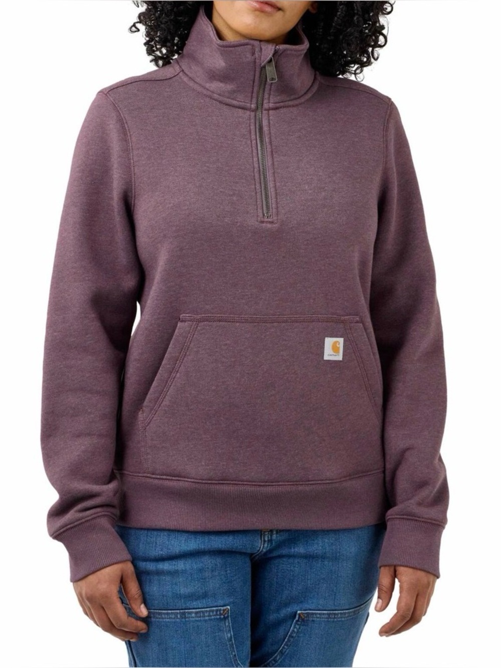 Carhartt Women Midweight Half Zip Sweatshirt - Size Large